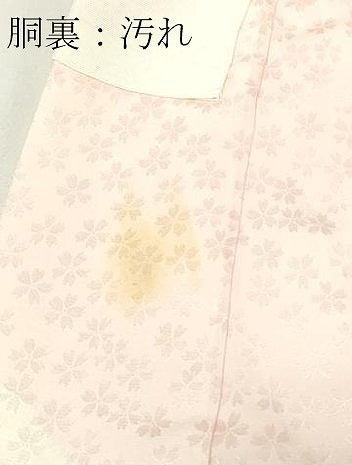 平和屋着物■長襦袢 無双仕立て 舞花文 暈し染め 正絹 逸品 DABC0273sf