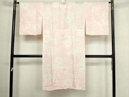 平和屋着物■長襦袢 無双仕立て 舞花文 暈し染め 正絹 逸品 DABC0273sf