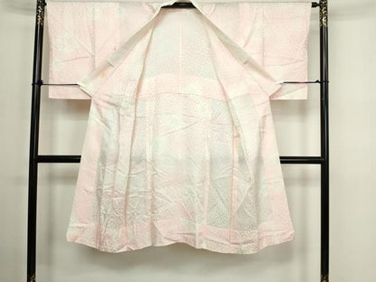 平和屋着物■長襦袢 無双仕立て 舞花文 暈し染め 正絹 逸品 DABC0273sf