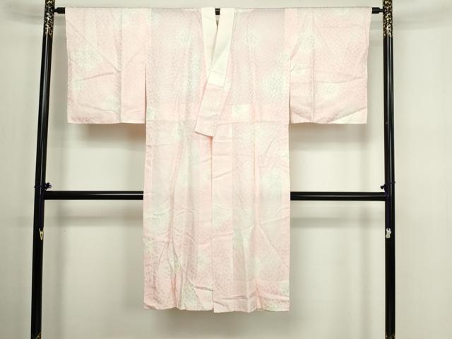 平和屋着物■長襦袢 無双仕立て 舞花文 暈し染め 正絹 逸品 DABC0273sf