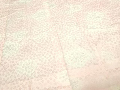 平和屋着物■長襦袢 無双仕立て 舞花文 暈し染め 正絹 逸品 DABC0273sf