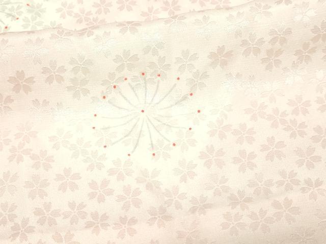 平和屋着物■長襦袢 無双仕立て 舞花文 暈し染め 正絹 逸品 DABC0273sf