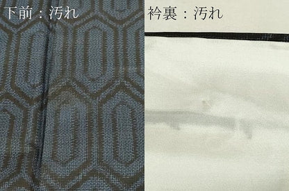 平和屋着物■本場大島紬 ７マルキ 亀甲文 正絹 逸品 DABC0288sf