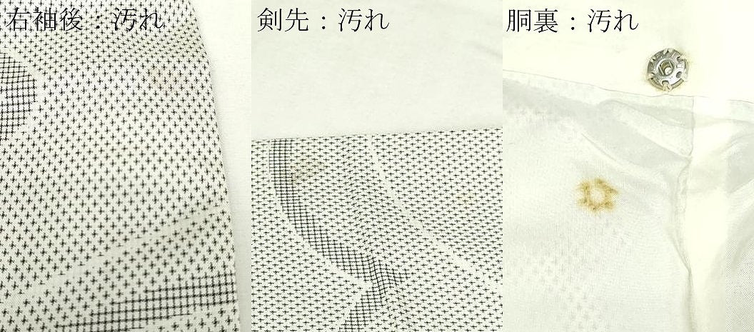 平和屋着物■上質なお召 抽象文様 正絹 逸品 DABC0301sf
