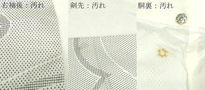 平和屋着物■上質なお召 抽象文様 正絹 逸品 DABC0301sf