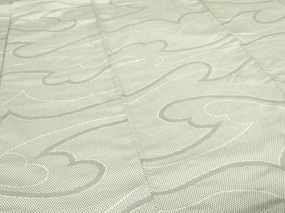 平和屋着物■上質なお召 抽象文様 正絹 逸品 DABC0301sf