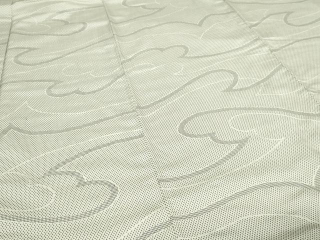 平和屋着物■上質なお召 抽象文様 正絹 逸品 DABC0301sf
