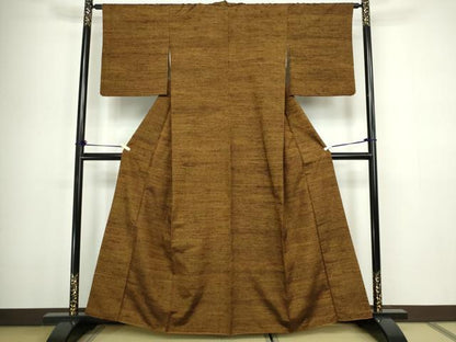 平和屋着物■上質な紬 霞文 正絹 逸品 DABC0304sf