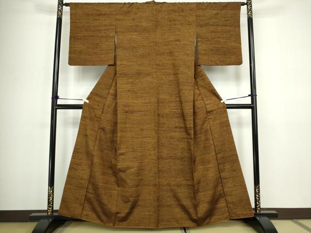 平和屋着物■上質な紬 霞文 正絹 逸品 DABC0304sf