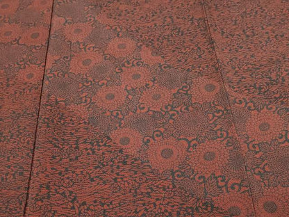平和屋着物■訪問着 江戸小紋 古代菊 正絹 逸品 DABC0323sf