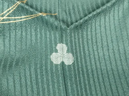 平和屋着物■上質な小紋 舞花文 金彩 正絹 逸品 DABC0327sf