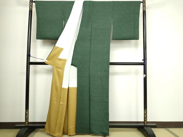 平和屋着物■上質な小紋 霞文 正絹 逸品 DABC0329sf