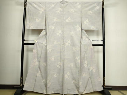 平和屋着物■上質な紬 飛鳥文 暈し染め 正絹 逸品 DABC0330sf
