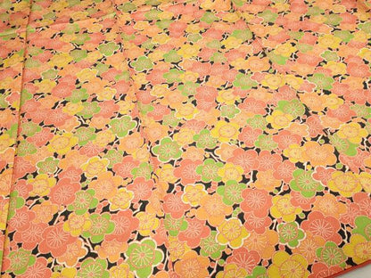 平和屋着物■上質な小紋 枝梅文 鮫小紋柄 正絹 逸品 DABC0331sf