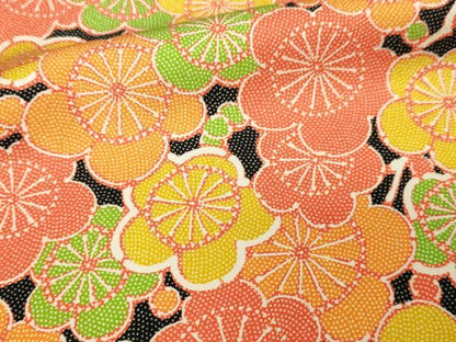 平和屋着物■上質な小紋 枝梅文 鮫小紋柄 正絹 逸品 DABC0331sf
