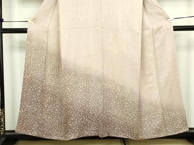 平和屋着物●訪問着　霞文　暈し染め　正絹　逸品　DABC0431sf