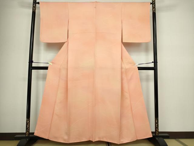 平和屋着物■上質な小紋 芝文 暈し染め 正絹 逸品 DABC0451sf