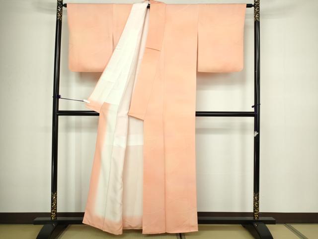 平和屋着物■上質な小紋 芝文 暈し染め 正絹 逸品 DABC0451sf