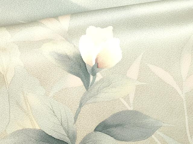 平和屋着物■訪問着 手描き 草花文 暈し染め 正絹 逸品 DABC0510sf