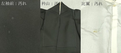 平和屋着物■豪華黒留袖 作家物 駒刺繍 花車文 松竹梅 金銀彩 正絹 逸品 DABC0512sf