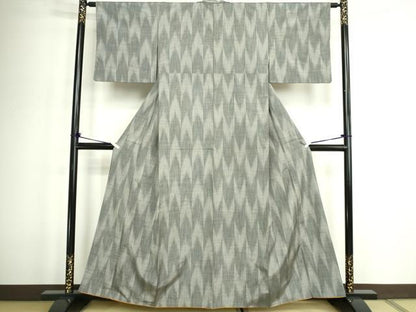 平和屋着物■上質な紬 矢羽根間道 正絹 逸品 DABC0514sf