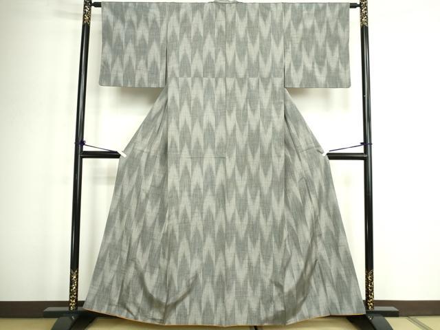 平和屋着物■上質な紬 矢羽根間道 正絹 逸品 DABC0514sf