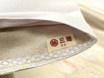 平和屋着物◎六通柄袋帯 横段霞文 金銀糸 三越扱い 正絹 逸品 DABC0522qa