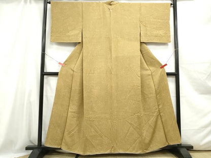 平和屋着物■上質な小紋 枝葉文 暈し染め 正絹 逸品 DABC0587qa