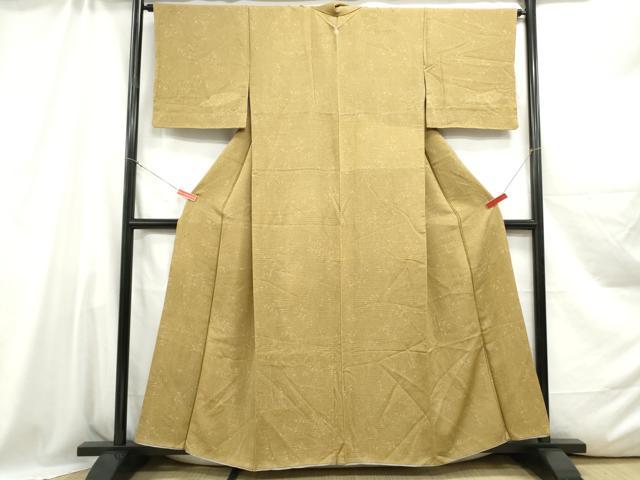 平和屋着物■上質な小紋 枝葉文 暈し染め 正絹 逸品 DABC0587qa