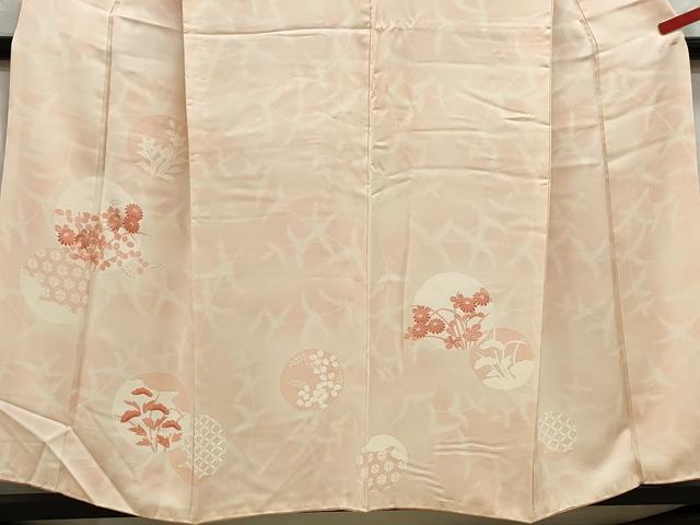 平和屋着物■訪問着 刺繍 花丸文 暈し染め 正絹 逸品 DABC0593qa