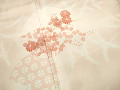 平和屋着物■訪問着 刺繍 花丸文 暈し染め 正絹 逸品 DABC0593qa