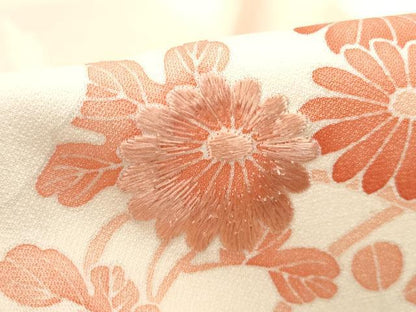 平和屋着物■訪問着 刺繍 花丸文 暈し染め 正絹 逸品 DABC0593qa