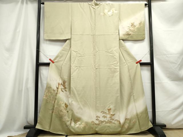 平和屋着物■訪問着 浜松文 舟 暈し染め 金彩 正絹 逸品 DABC0604qa