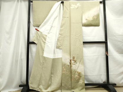 平和屋着物■訪問着 浜松文 舟 暈し染め 金彩 正絹 逸品 DABC0604qa