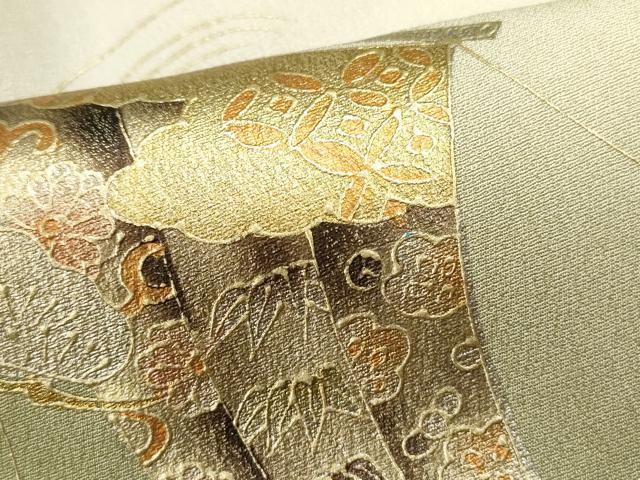 平和屋着物■訪問着 浜松文 舟 暈し染め 金彩 正絹 逸品 DABC0604qa