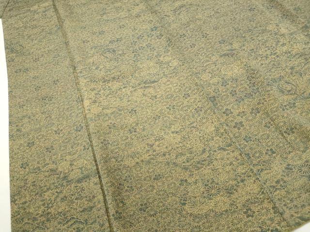 平和屋着物■上質な小紋 草花文 正絹 逸品 DABC0630cd