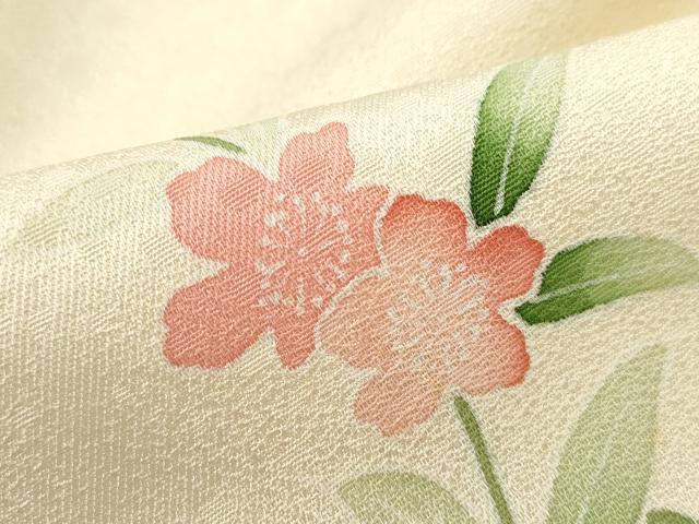 平和屋着物■訪問着 草花文 暈し染め 正絹 逸品 DABC0638qa