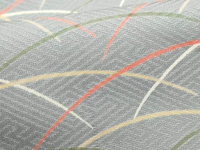 平和屋着物■上質な小紋 芝草文 正絹 逸品 DABC0639qa