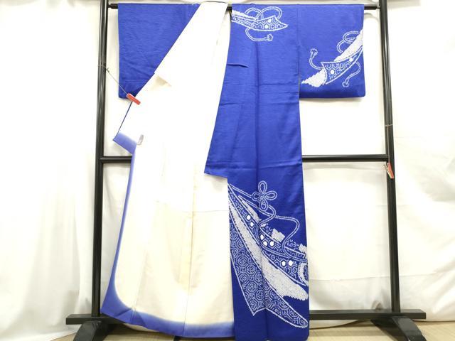 平和屋着物■訪問着 絞り 鬘帯 正絹 逸品 DABC0650qa