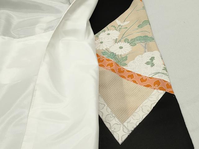 平和屋着物■豪華黒留袖 刺繍 絵巻花鳥文 金彩 正絹 逸品 DABC0692qa
