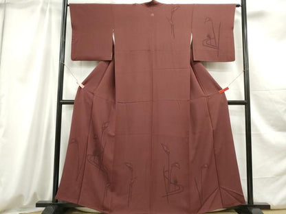 平和屋着物■訪問着 草花文 カラー 小田急百貨店扱い 正絹 逸品 DABC0708qa