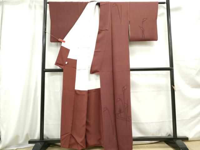 平和屋着物■訪問着 草花文 カラー 小田急百貨店扱い 正絹 逸品 DABC0708qa