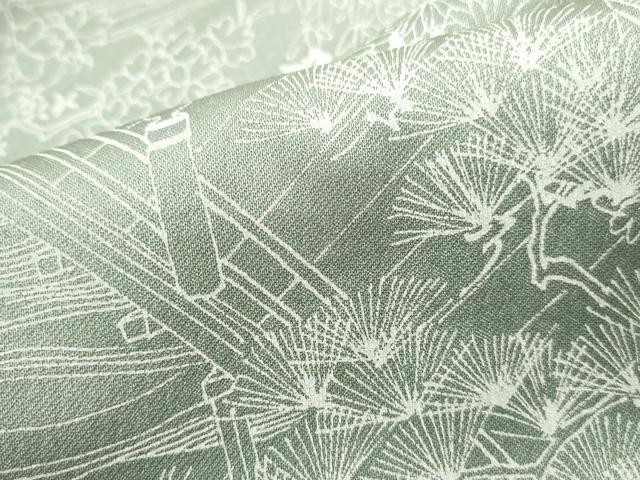 平和屋着物■訪問着 渡橋風景花文 暈し染め 正絹 逸品 DABC0715qa