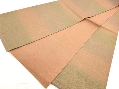 平和屋着物◎全通柄袋帯　霞文　金糸　正絹　逸品　DABC0799qa