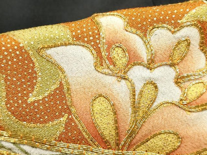 平和屋着物■豪華黒留袖　駒刺繍　道長正倉院花文　金彩　正絹　逸品　DABC0839qa