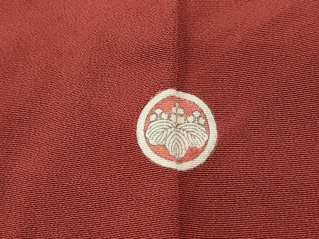 平和屋着物■上質な色無地 海老茶色 正絹 逸品 DABC0852qa