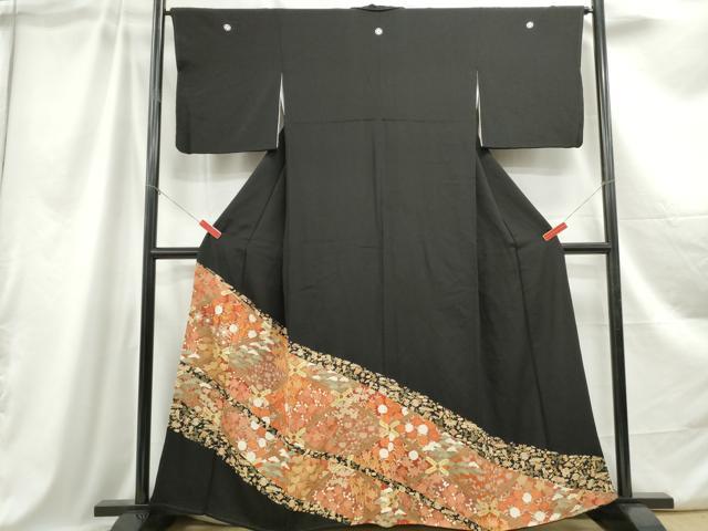 平和屋着物■豪華黒留袖　宝尽くし天井花文　松竹梅　金彩　正絹　逸品　DABC0861qa