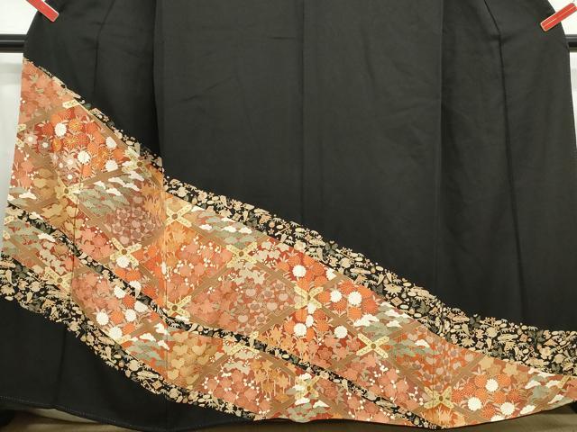 平和屋着物■豪華黒留袖　宝尽くし天井花文　松竹梅　金彩　正絹　逸品　DABC0861qa