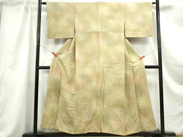 平和屋着物■上質な小紋 樹林地紋 暈し染め 正絹 逸品 DABC0878qa