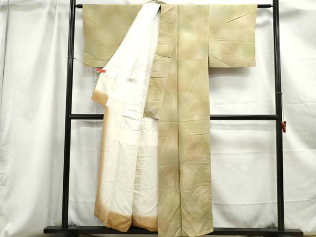 平和屋着物■上質な小紋 樹林地紋 暈し染め 正絹 逸品 DABC0878qa